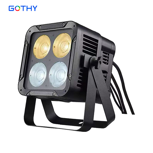 4x70W Outdoor LED Projection Light IP66 Waterproof DMX512 Control Adjustable Color Temperature Stage Light